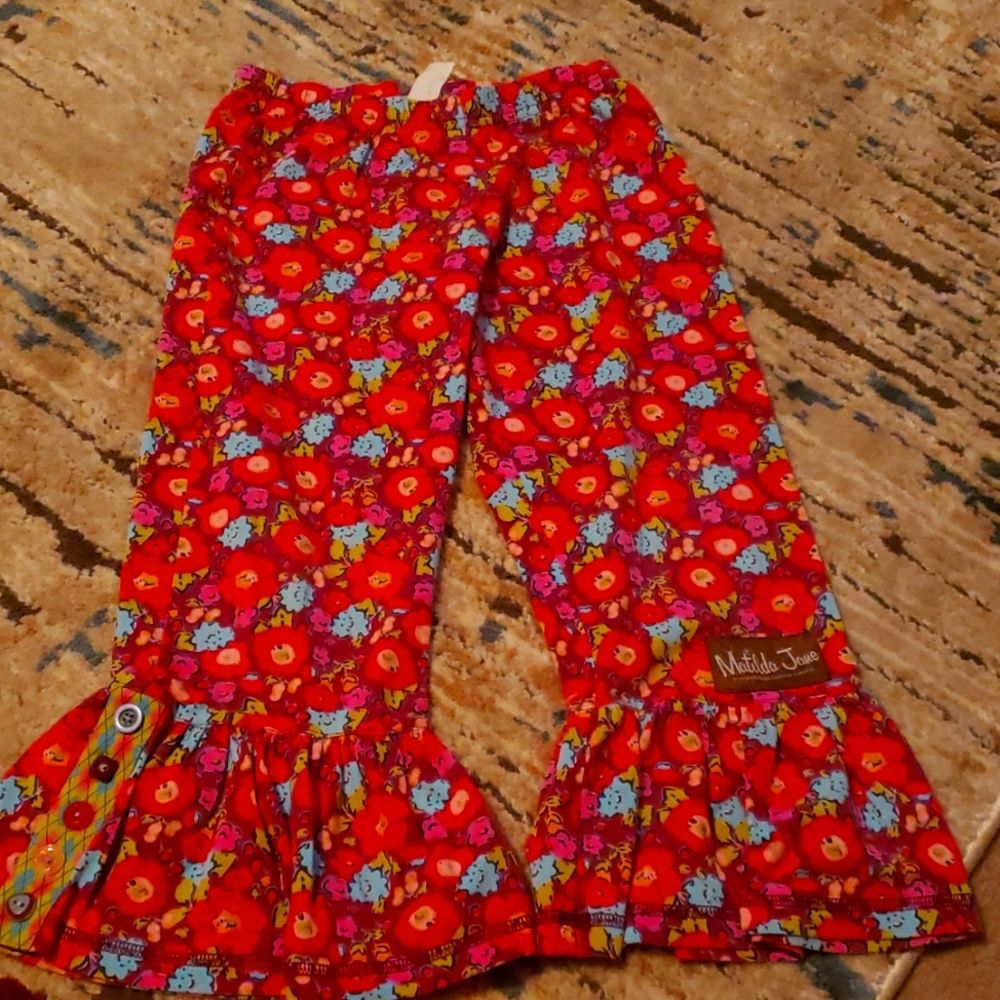 Girls size 6 Matilda Jane paint by numbers pants